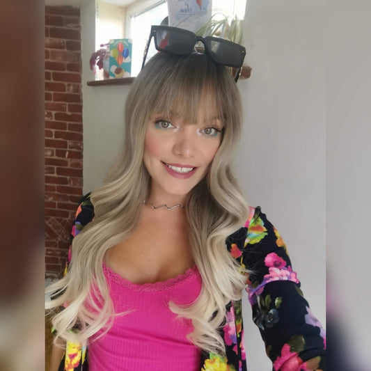 Cindy blonde synthetic wig - Keshleysheadshop