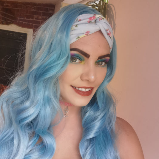 Baby Blue Headband Wig - Keshleysheadshop