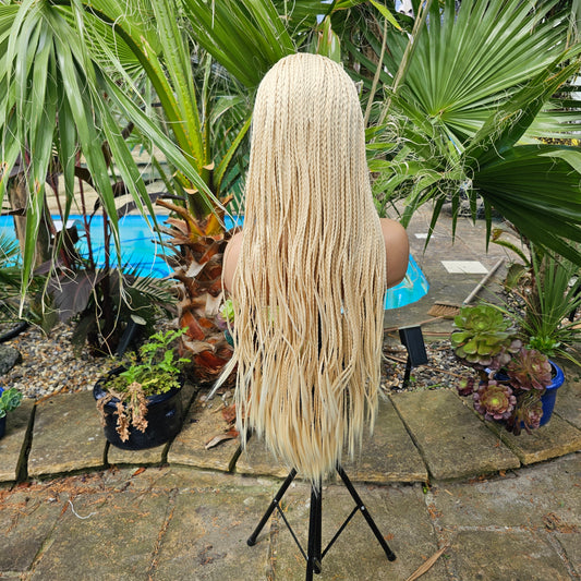 Platinum Blonde Braid Wig