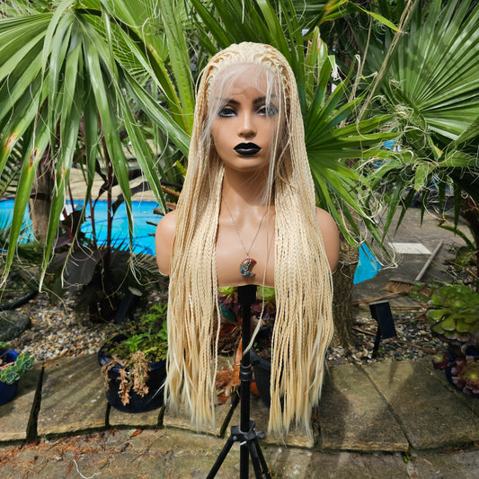 Platinum Blonde Braid Wig