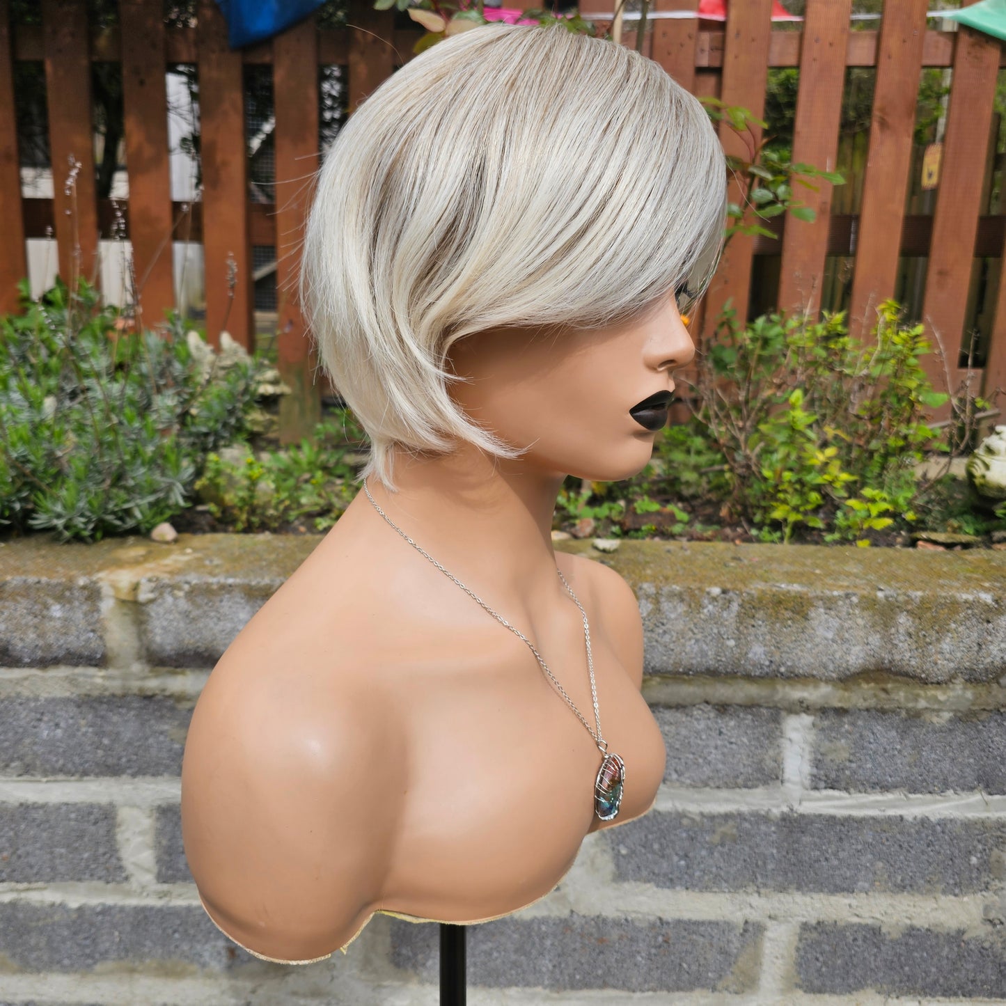 Trinity blonde pixie cut non lace wig