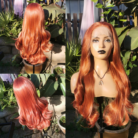 Killer Copper ginger synthetic lace front wig