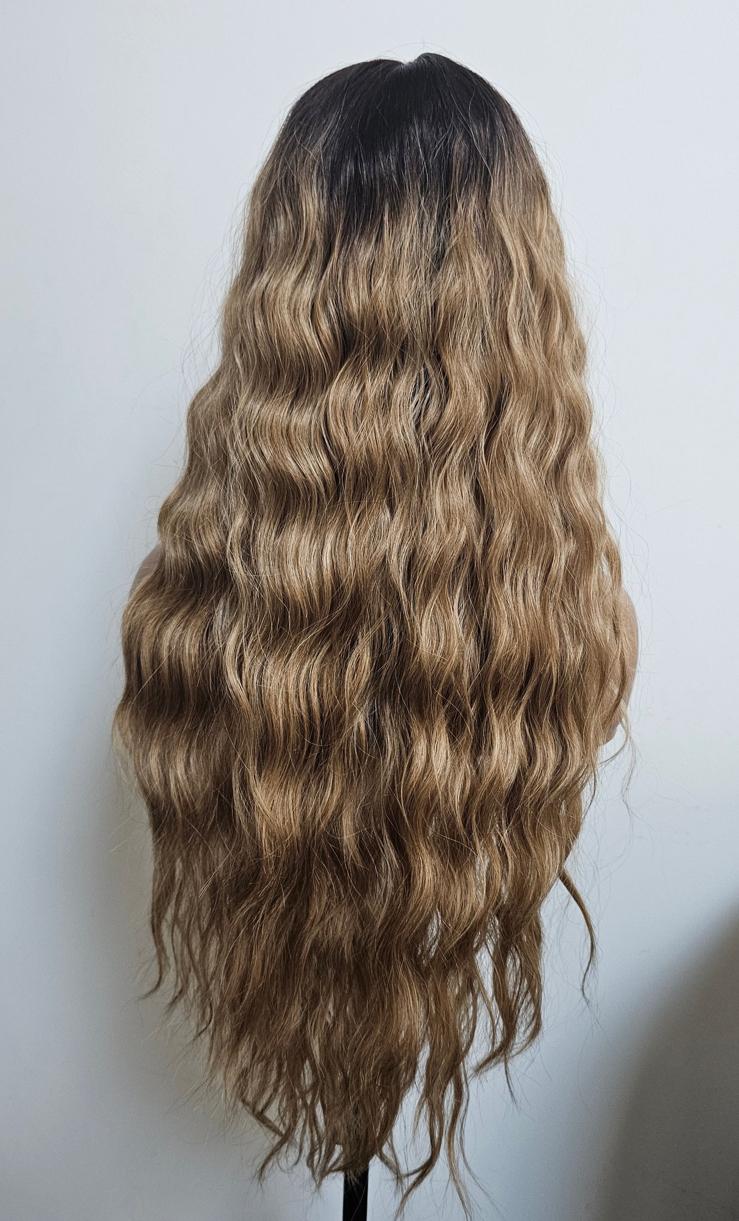 Halo Blonde Synthetic lace front wig