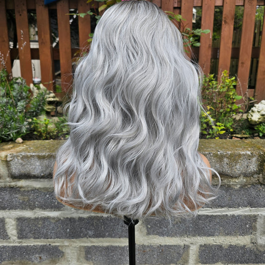 Sylvia Silver grey non lace wig