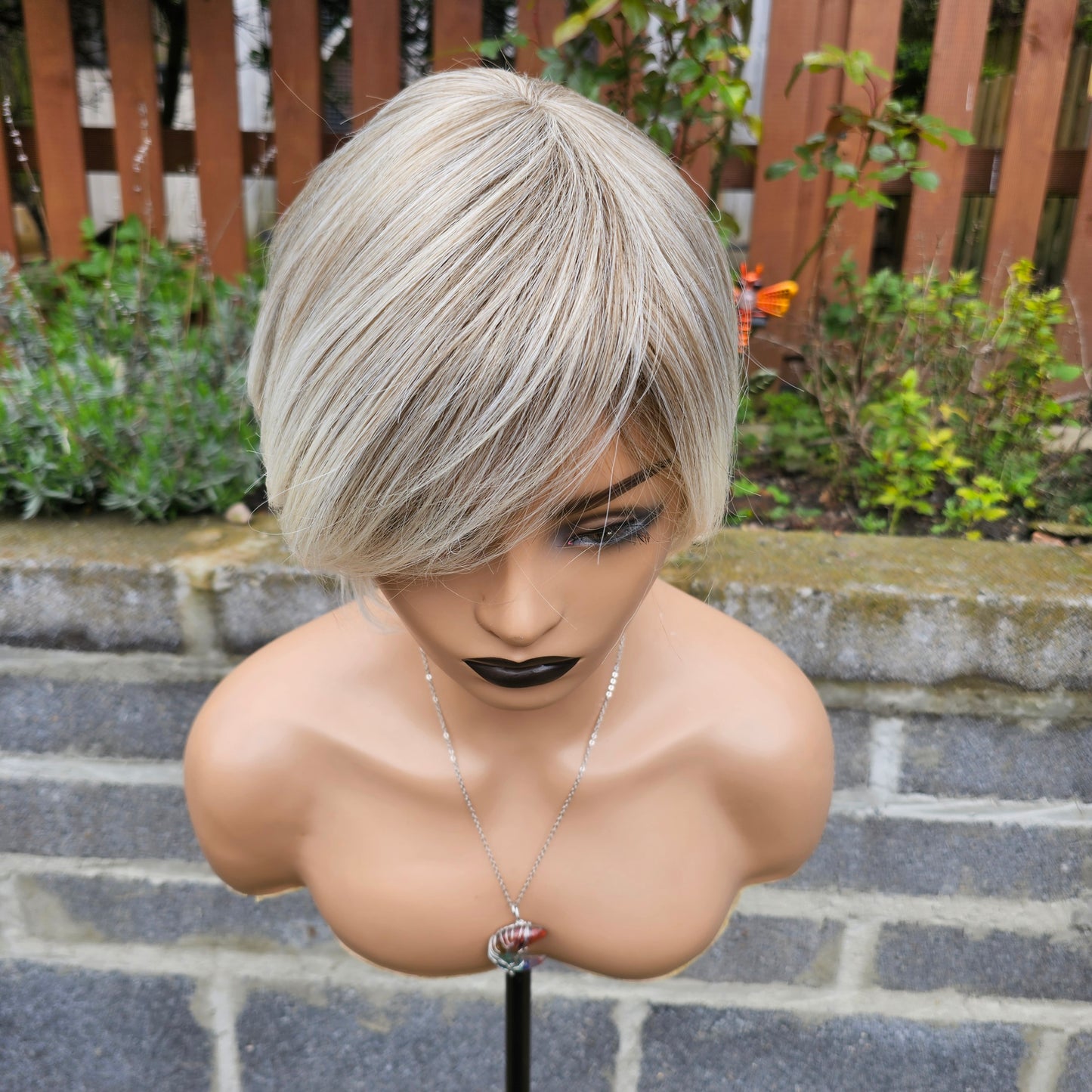 Trinity blonde pixie cut non lace wig