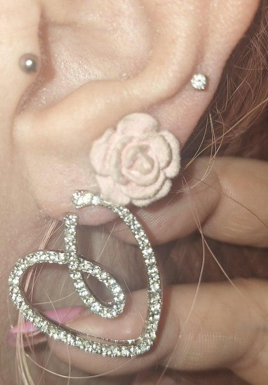 Glittery-Gal Heart Emma Earrings