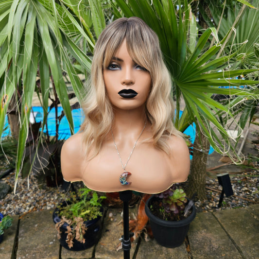 Flair blonde rooted non lace wig