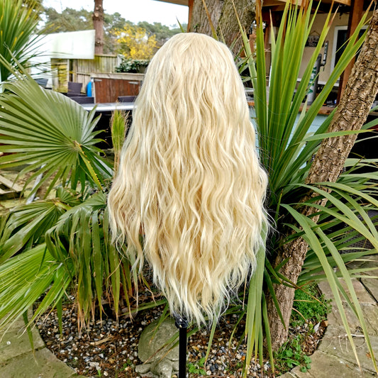 Blonde Wavy Headband Wig