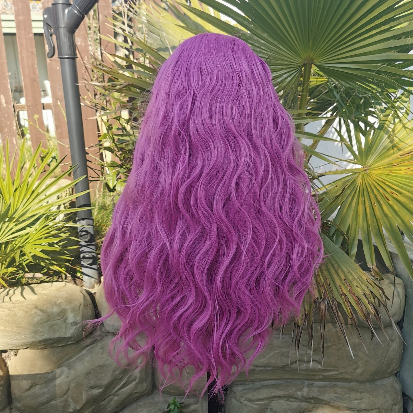 Pink Wavy Headband Wig