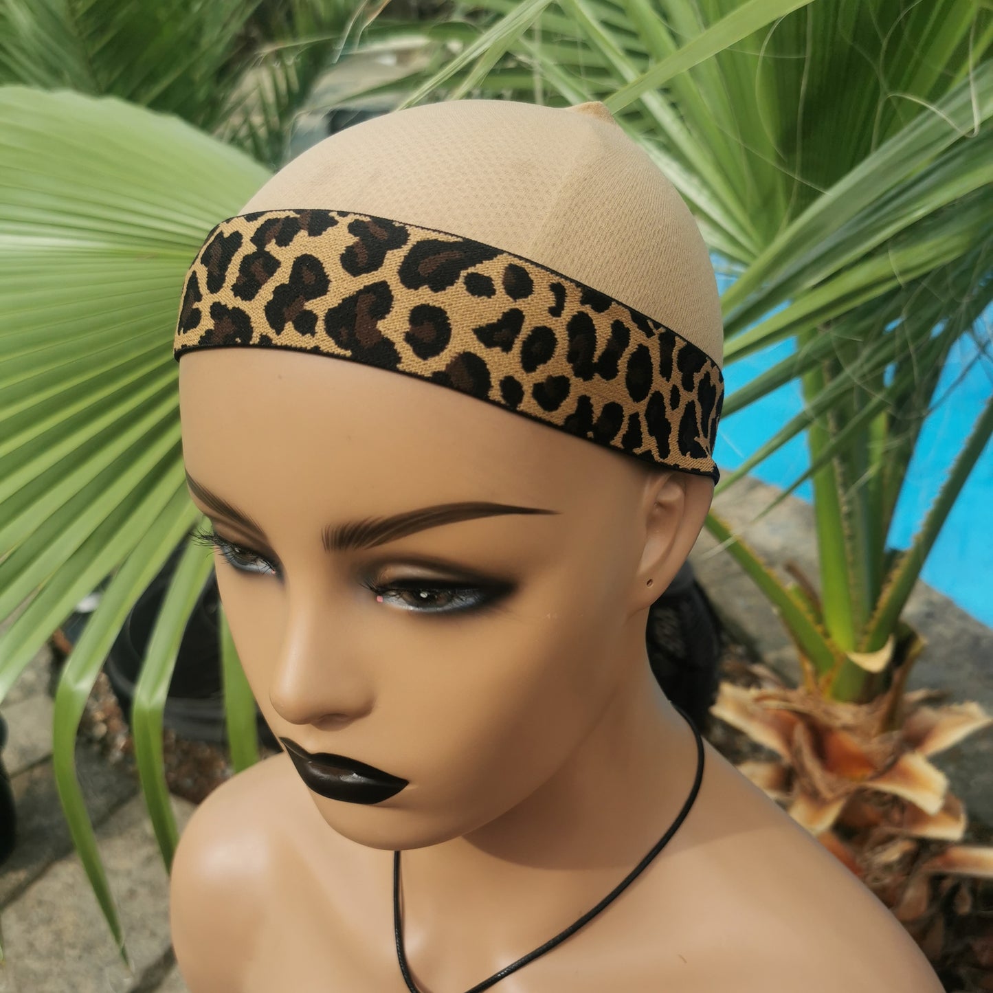 Leopard Print Velcro Headband