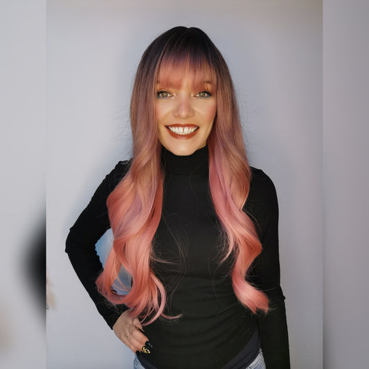 Kandi Pink Synthetic Wig - Keshleysheadshop