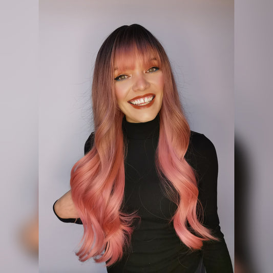 Kandi Pink Synthetic Wig